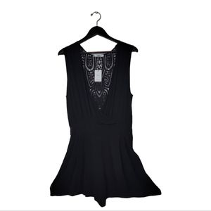 NWD Mango Women's Sleeveless One-Piece Suit Black Romper Size M